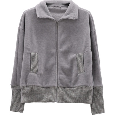 Jeanne Baret Дамско поларено яке Jeanne Baret Women's Wallis Jacket Fleece jacket - Fumo Mel. - размер 44 (EU) (105-6821-0116)