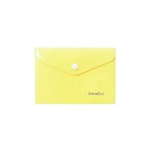 Biurfol Plastic folder with button A6 yellow Desk fol (TKP-A6-03)