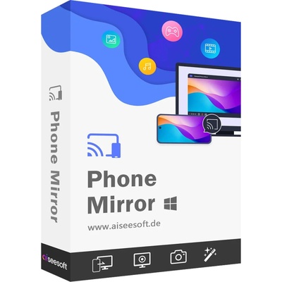 Aiseesoft Phone Mirror (1 zariadenie / 1 rok) (AISE-PM-1Y) (Elektronická licencia)