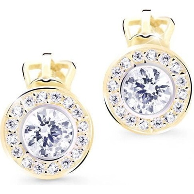 Cutie Jewellery náušnice kôstky s trblietavými zirkónmi Z8028-30-10-X-1
