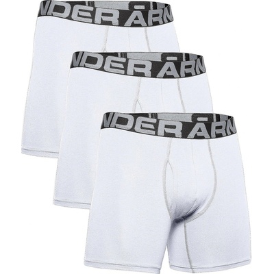 Under Armour trenky Charged Cotton 6in 3 Pack White