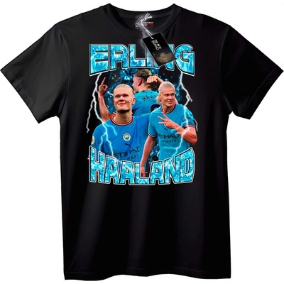 NOONEBRAND Тениска Erling Haaland Футбол - 4XL, Black