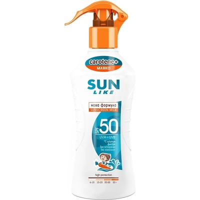 Baby Crema Слънцезащитно спрей мляко Baby Crema - SPF 50, Sun Like, 200 ml