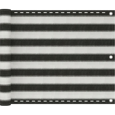 Vidaxl Balkónová zástěna HDPE 75x600 cm antracitová a bílá