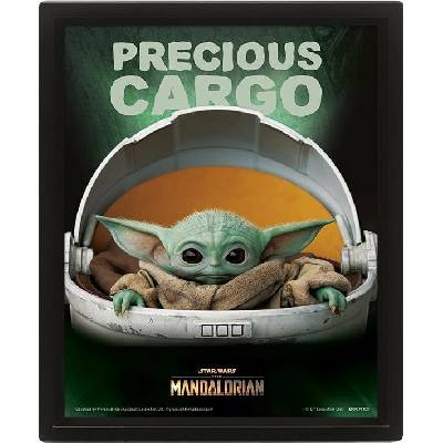 Star Wars : Mandalorian Precious Cargo - 3D Obraz s rámem 3D Obraz (s rámem)