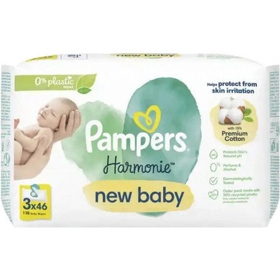 Pampers baby New baby wipes 3 x 46 ks Harmonie