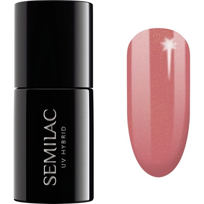 Semilac gel lak 378 Shimmer Amber Růžová 7 ml