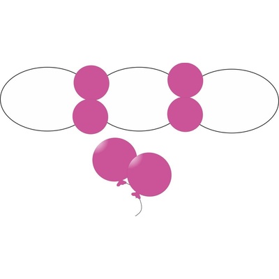 Metalický balónek Plum