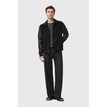 AllSaints Кожено яке AllSaints ENDLETON в черно преходен модел M012LC (M012LC)