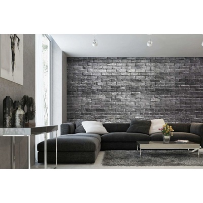 Dimex MA-5-2661 Samolepicí vliesová fototapeta na zeď Šedý cihlový obklad rozměry 375 x 250 cm