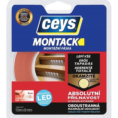 CEYS Montack lepí vše okamžitě - páska pro LED 10 m × 8 mm – Zboží Mobilmania