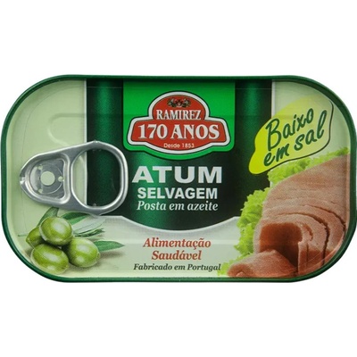 Ramirez Tuniak v olivovom oleji s nízkym obsahom soli (bez pridanej soli) 120g