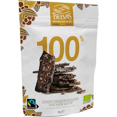 Belvas Lámaná hořká čokoláda 100% Bio 80 g