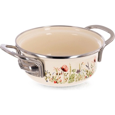 Orion Kastrol MÁK Lem 0,65 l 14 cm smaltovaný plech, nerezová ocel mix, 8592381268206