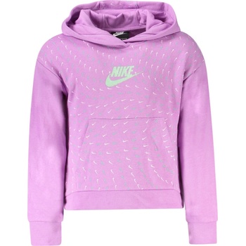 Nike Спортен суичър с цип за момичета nike, Размер 4a, Цвят (36j048_viviolet)