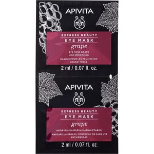 APIVITA Express Beauty Маска за околоочен контур, грозде, 2 x 2 ml - ozone