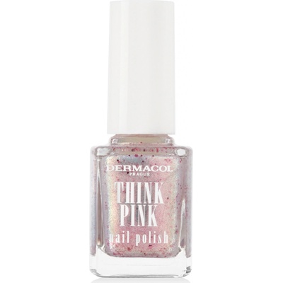 Dermacol Think Pink Nail Polish lak na nehty s třpytkami a vůní 01 12 ml