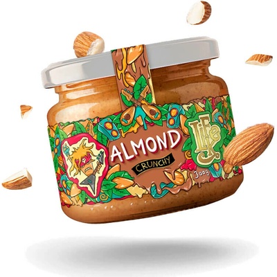 LifeLike Mandlové máslo Křupavé 300 g