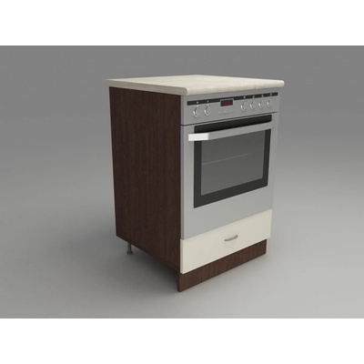 DST Кухненски модул MK-49 dst, 900/600/600-570, венге и бежово