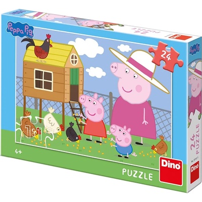 Dino - Puzzle PEPPA PIG: Hens 24 - 1 - 39 piese