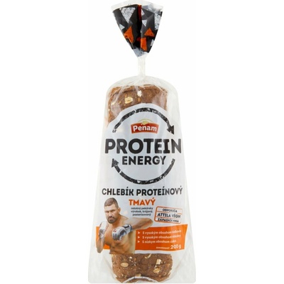 Penam Protein Energy chlebík proteínový tmavý 200 g