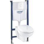 GROHE Комплект тоалетно казанче Grohe Solido 2 в 1 и бял бутон за активиране Skate Air плюс тоалетна чиния с капак с плавно затваряне (39398000)