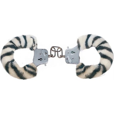 Putá PLYŠOVÉ kovové zebra