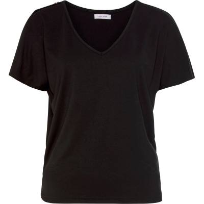 LASCANA Тениска черно, размер xxs-xs