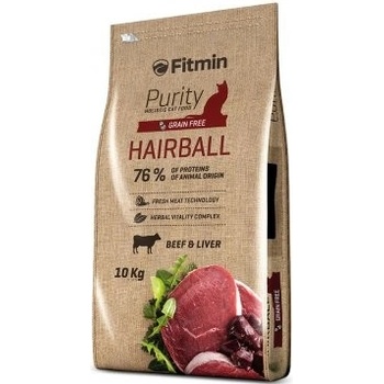 Fitmin Purity Hairball kompletní krmivo pro kočky 10 kg
