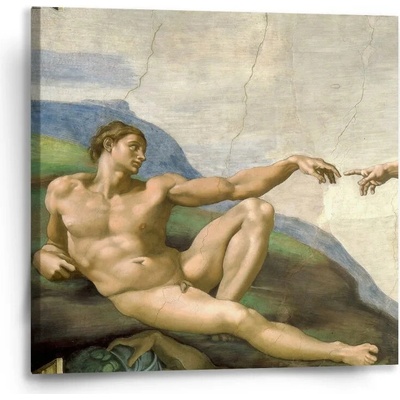 Sablio Obraz Stvorenie Adama - Michelangelo Buonarroti - 50x50 cm