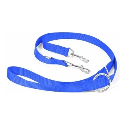 Duvoplus Nylon тренировъчен - работен, регулируем повод - син, дължина 200 см, ширина 25 мм, Белгия - 0111000022