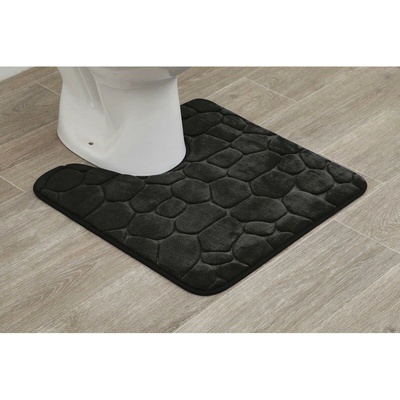 Tendance Stones WC predložka čierna 45x50 cm