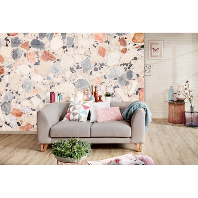 DIMEX ART Самозалепваща се флизелинова фототапета текстура на терацо под 375 x 250 см