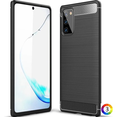 Samsung Galaxy Note 20/Note 20 5G Удароустойчив Carbon Fiber Калъф и Протектор