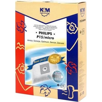 vrecká K&M P15 MICRO Philips FC 8334 4 ks