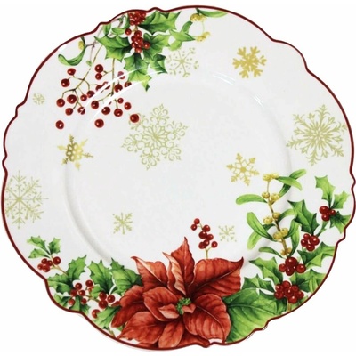 Clayre & Eef Vianočný tanier / podnos so stromčekom Merry Christmas 33 x 1 cm