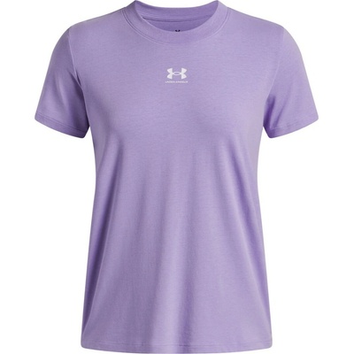 Under Armour RIVAL CORE SS TEE W 1383648-538 fialové