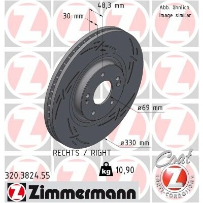 Brzdový kotúč ZIMMERMANN 320.3824.55 (320382455)