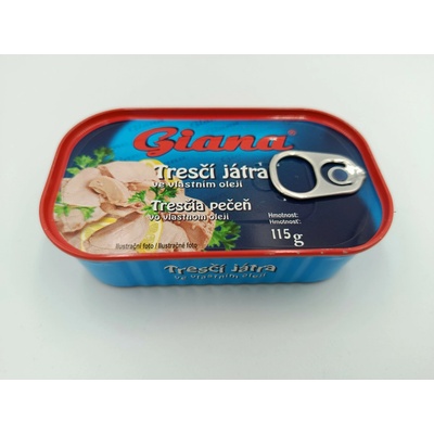 Giana Tresčia pečeň vo vlastnom oleji 115 g