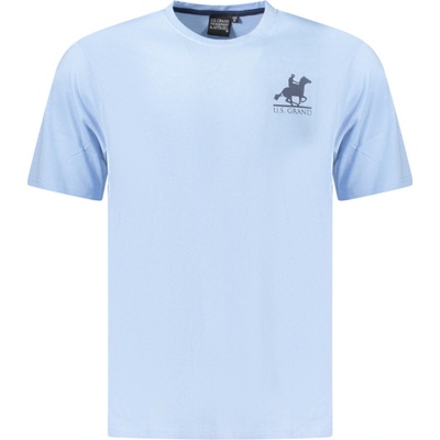 US Grand POLO SHORT SLEEVE T-SHIRT MEN BLUE světle modrá