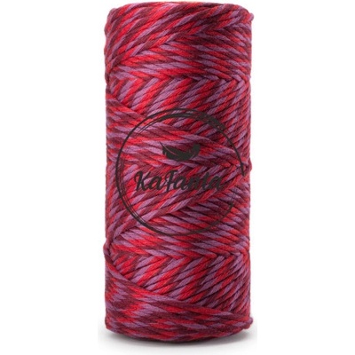 Macrame priadza KaFanta PREMIUM 3mm/100m - cherry mix