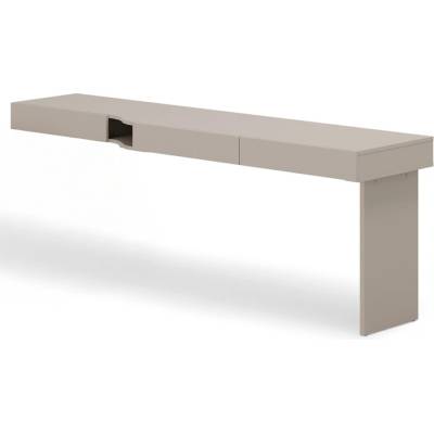 Sconto Písací stôl WOOW 11 ľavá, šampanské/ílovosivá 79 x 210 x 55