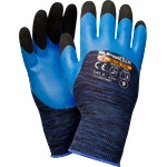 Worklink Предпазни ръкавици SuperTech Blue Fix - латексово покритие, синя полиестерна материя (9970)