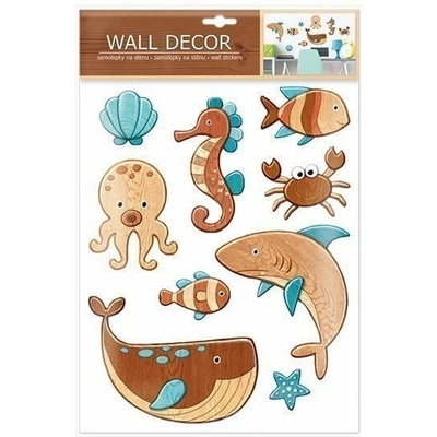 Wall decor Morské zvieratká - samolepiaca dekorácia 27x41 cm