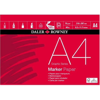 Image 1 of Daler-Rowney Graphic Series Marker Paper Графичен Скицник 50 A4 70 g (403425400)