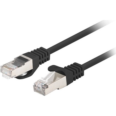 Lanberg Кабел Lanberg patch cord CAT. 6 FTP 0.25m, Fluke Passed, black (10-pack) (PCF6-20CC-0025-BK)