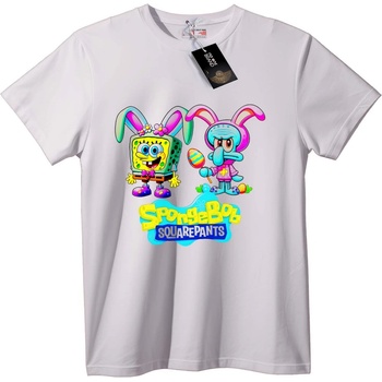 NOONEBRAND Тениска SpongeBob Великденска - L, Black