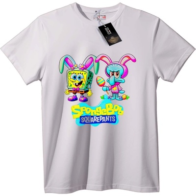 NOONEBRAND Тениска SpongeBob Великденска - L, Black
