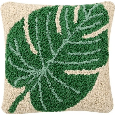 Lorena Canals Monstera polštář zelená/béžová 38x38