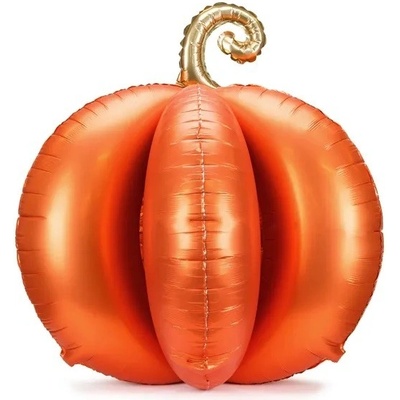 PartyDeco PartyDeco Fóliový stojící 3D balón Dýně 90 x 90 cm